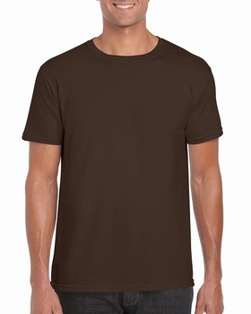 T-SHIRT MEN GILDAN GI64000 - DARK CHOCOLATE T-SHIRT MEN GILDAN GI64000 - DARK CHOCOLATE