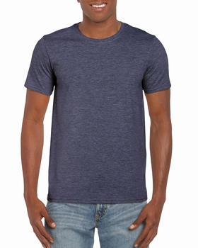 T-SHIRT MEN GILDAN GI64000 - HEATHER NAVY