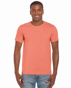 T-SHIRT MEN GILDAN GI64000 - HEATHER ORANGE