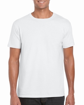 T-SHIRT MEN GILDAN GI64000 - WHITE