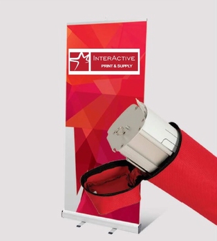 Red ROLL-UP - 100x200 cm
