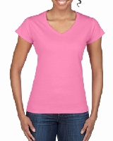 V-NECK WOMEN  GILDAN GIL64V00  - AZALEA - M 