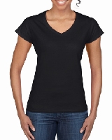 V-NECK WOMEN  GILDAN GIL64V00  - BLACK L 