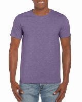 T-SHIRT MEN GILDAN GI64000 - HEATHER PURPLE - 2XL 