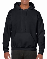 SWEATSHIRT HOODED GILDAN GI18500 - BLACK - 2XL 