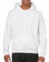 SWEATSHIRT HOODED GILDAN GI18500 - WHITE - 2XL  