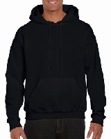 SWEATSHIRT HOODED GILDAN GI12500 - BLACK - 2XL 